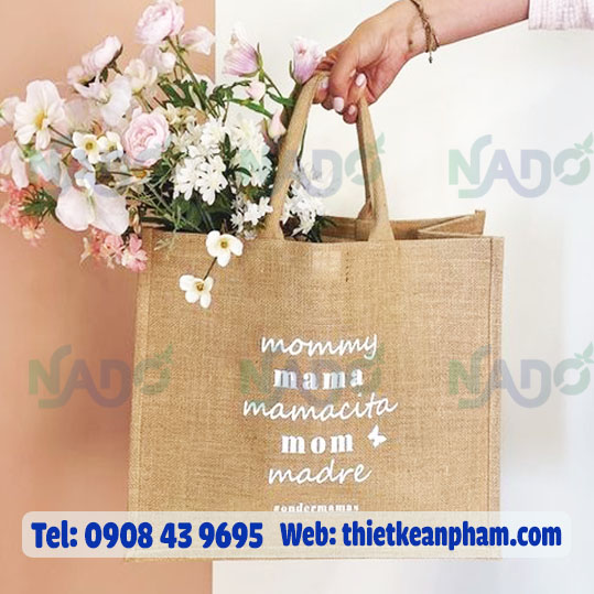 Nhận sản xuất túi vải cói đẹp giá rẻ HCM